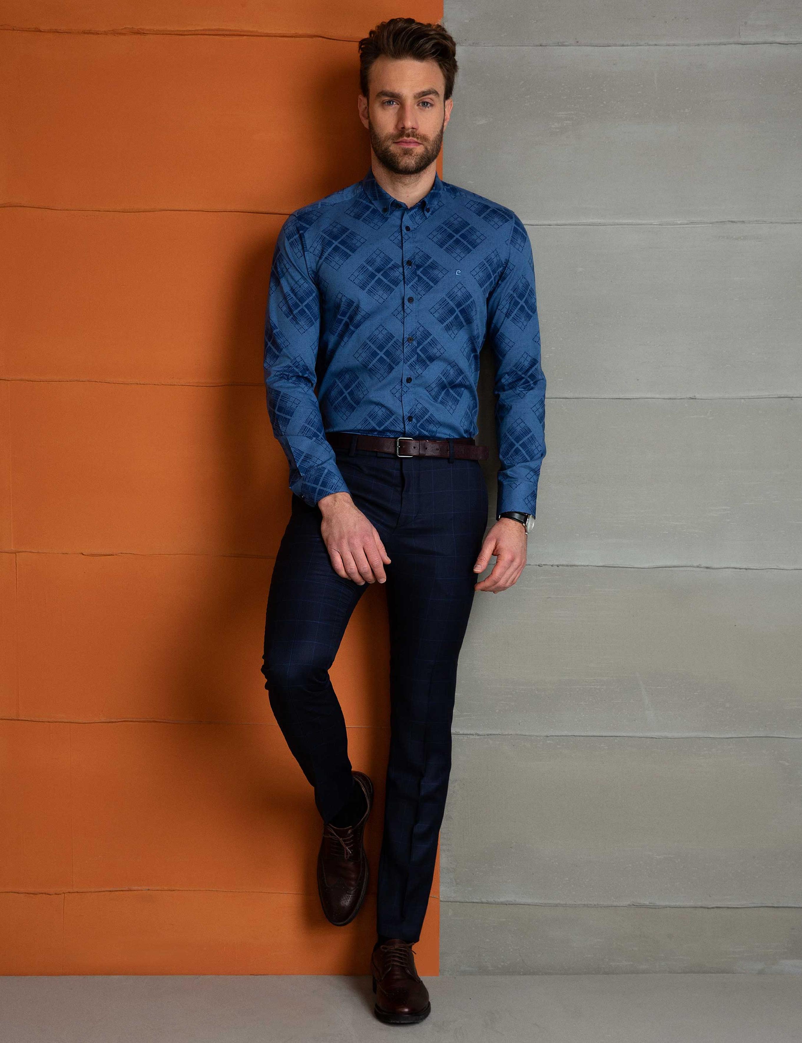 Mavi Slim Fit Gömlek