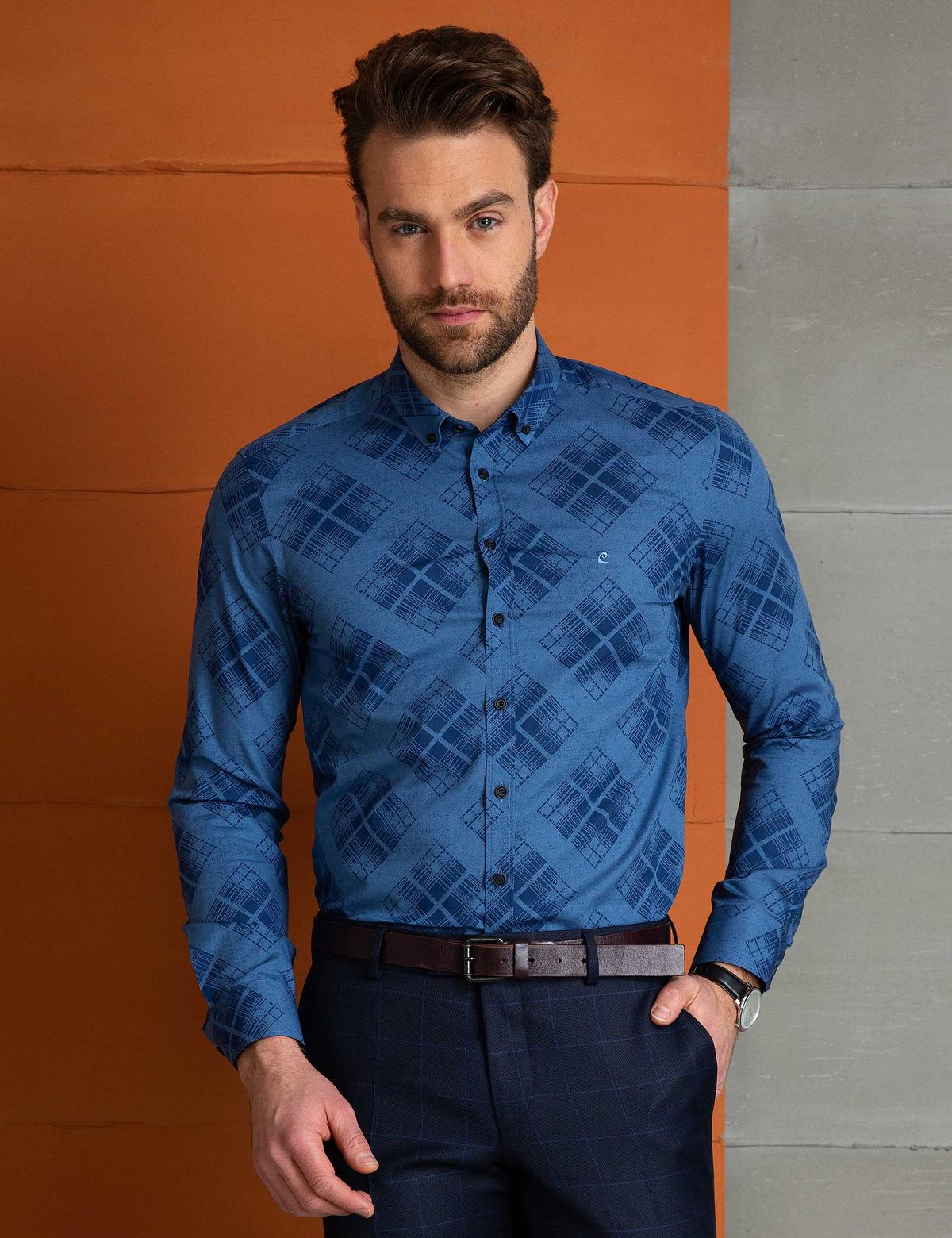 Mavi Slim Fit Gömlek