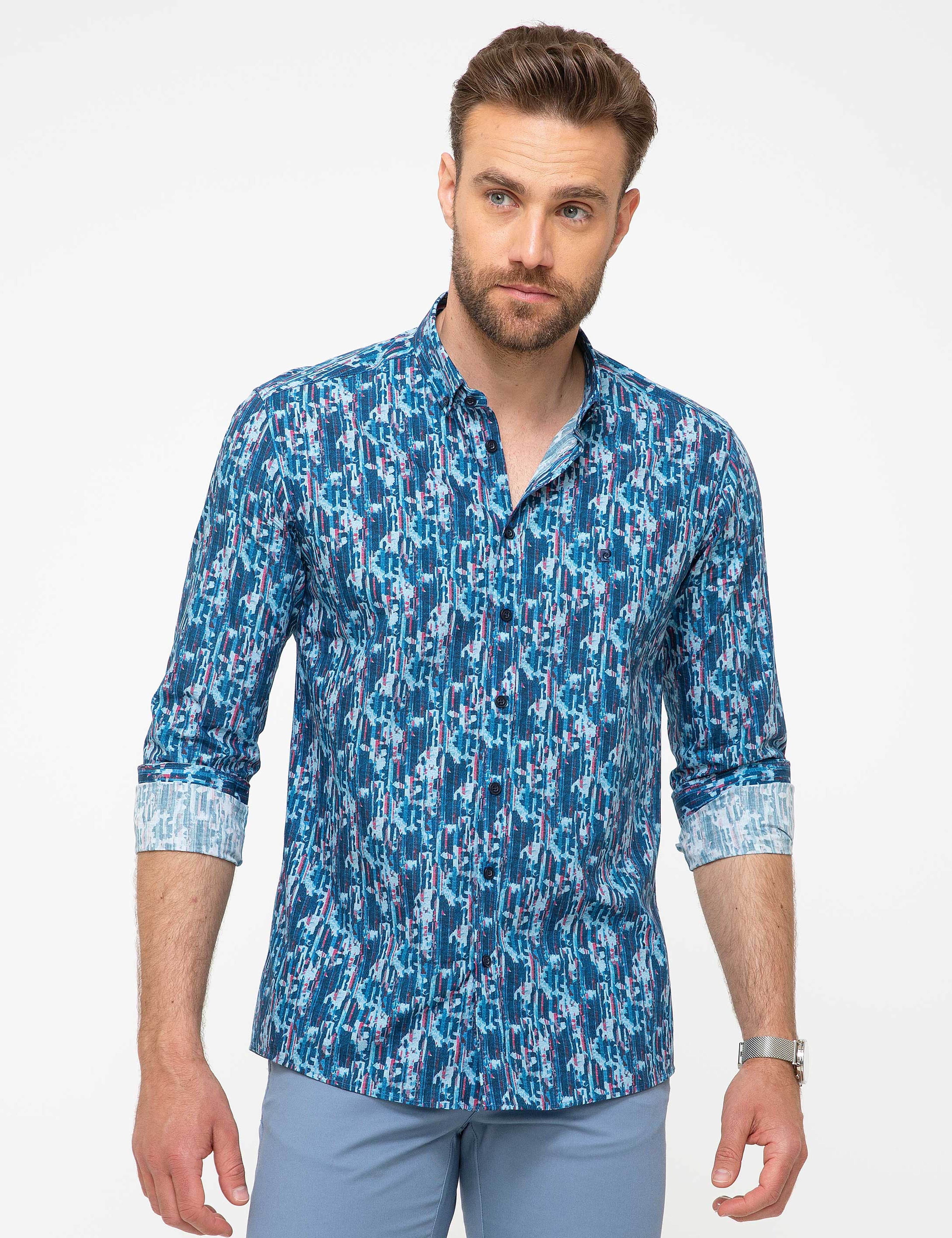 Mavi Slim Fit Gömlek
