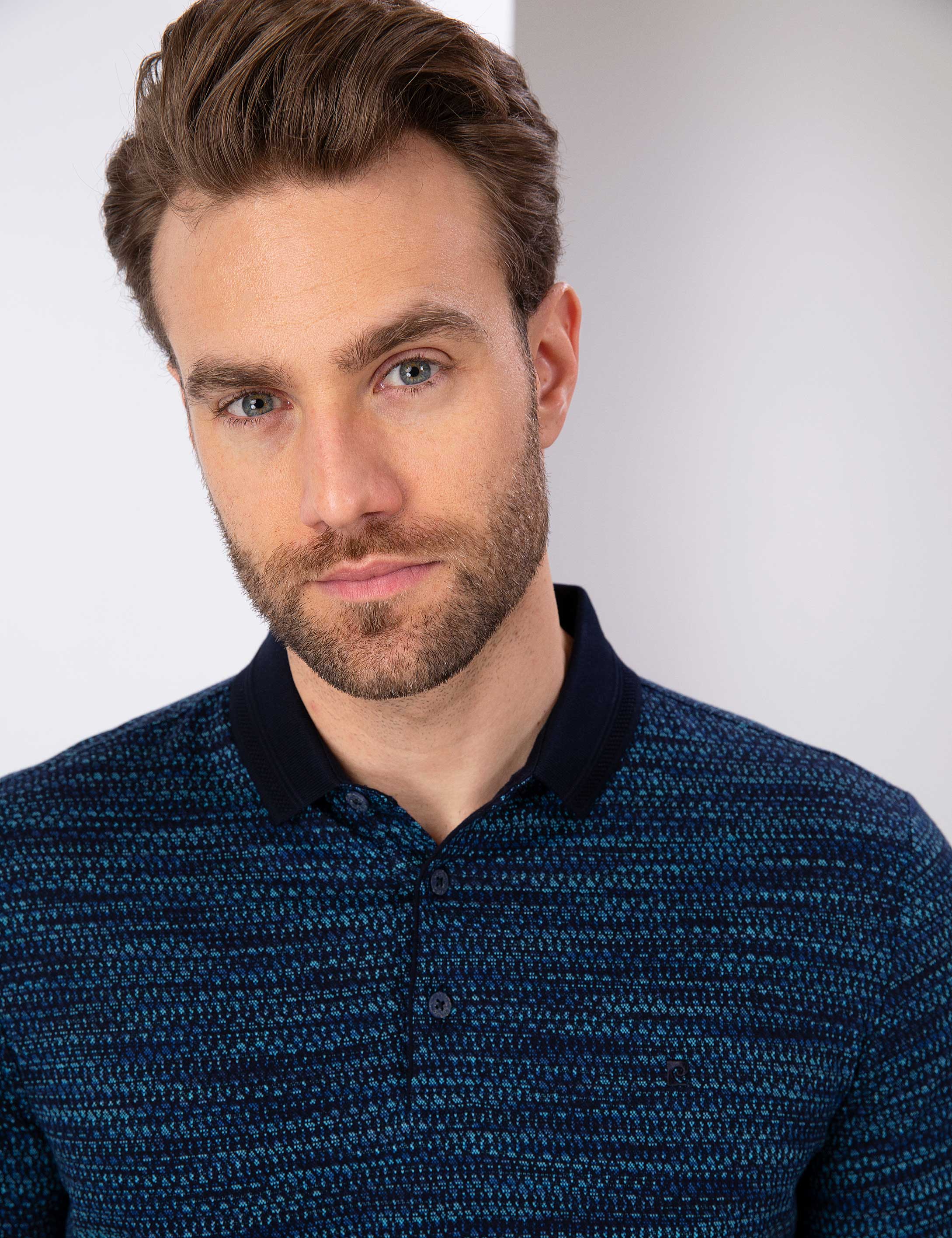 Lacivert Slim Fit Polo Yaka T-Shirt