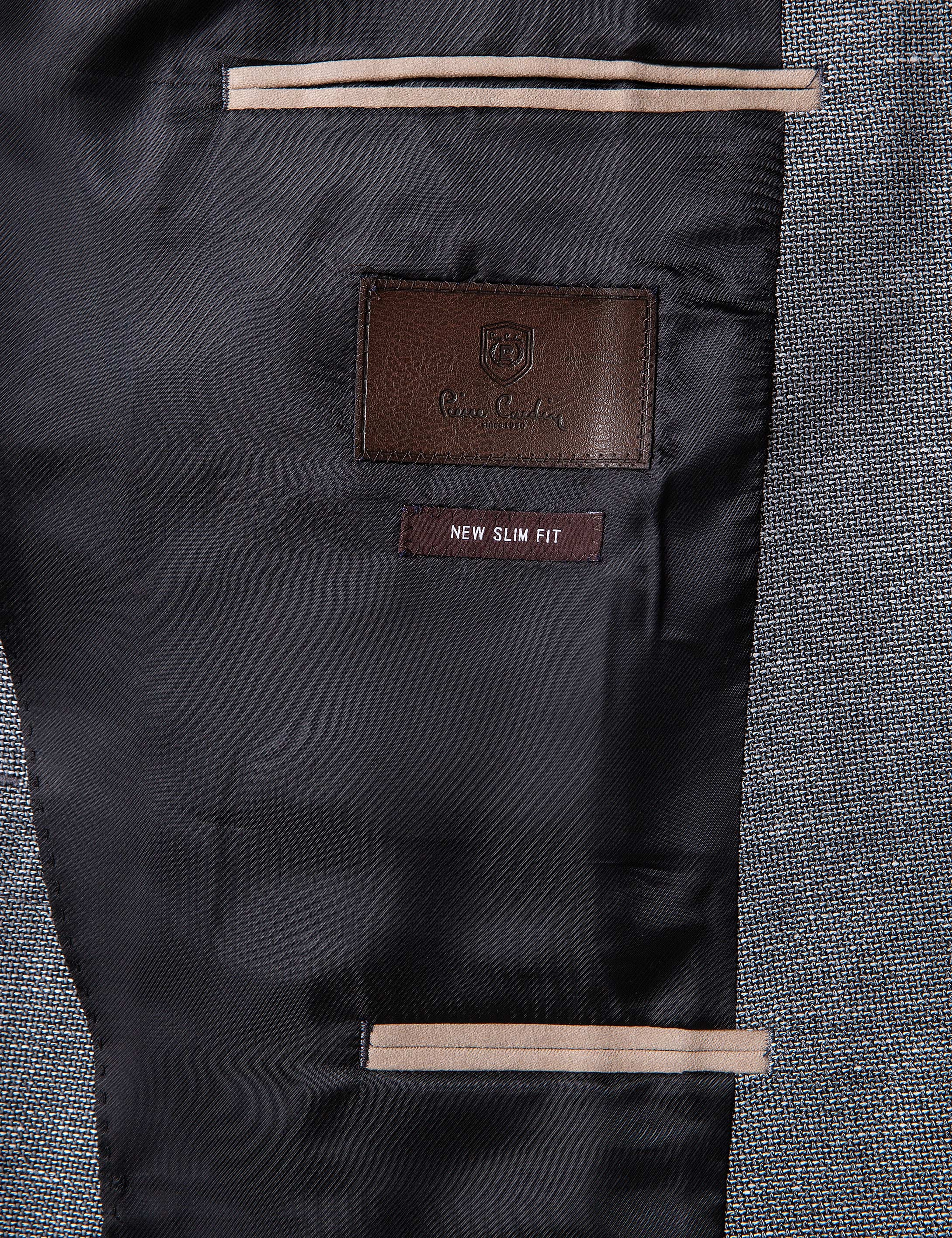Gri Ekstra Slim Fit Ceket - Image 4