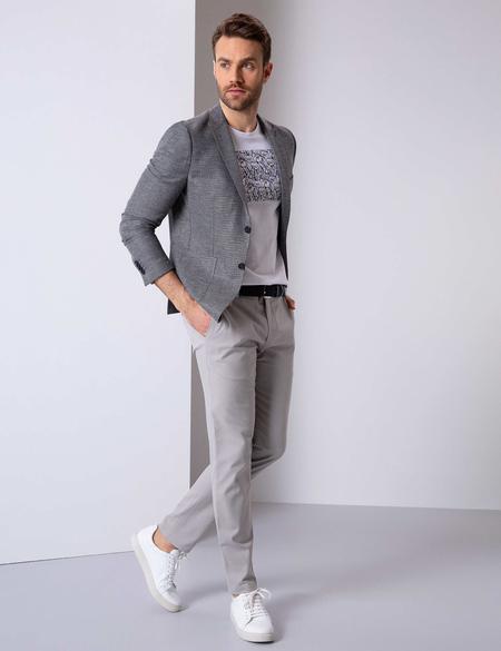Gri Ekstra Slim Fit Ceket - 50201985050