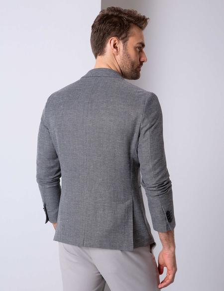 Gri Ekstra Slim Fit Ceket - 50201985050