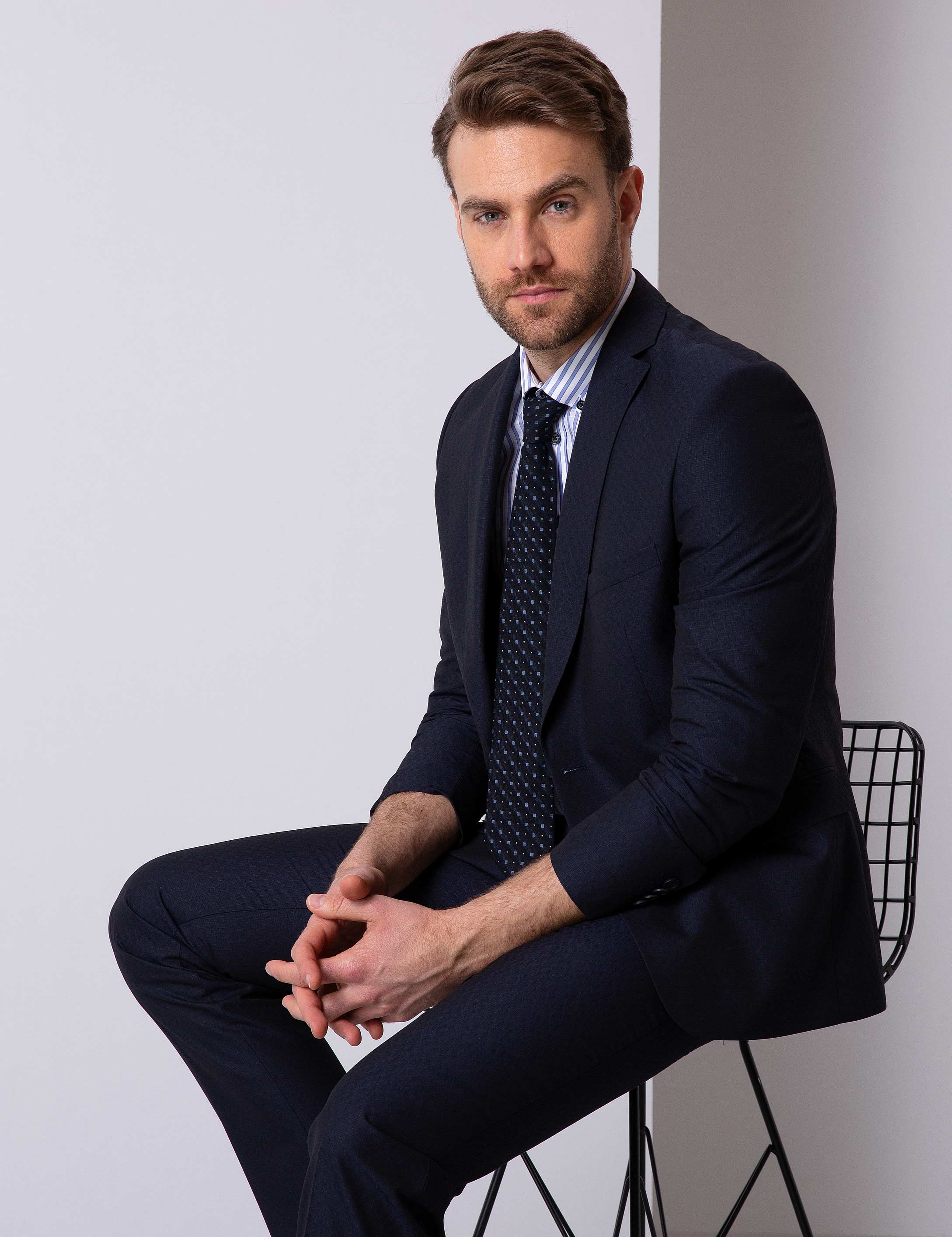 Lacivert Slim Fit Takım Elbise