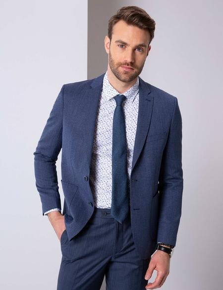 Lacivert Slim Fit Ceket - 50201996083