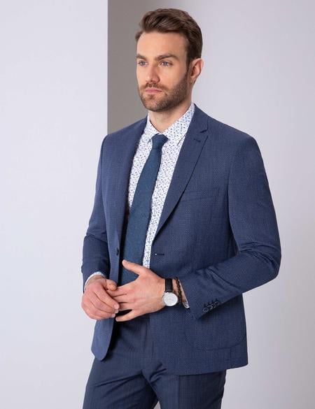 Lacivert Slim Fit Ceket - 50201996083