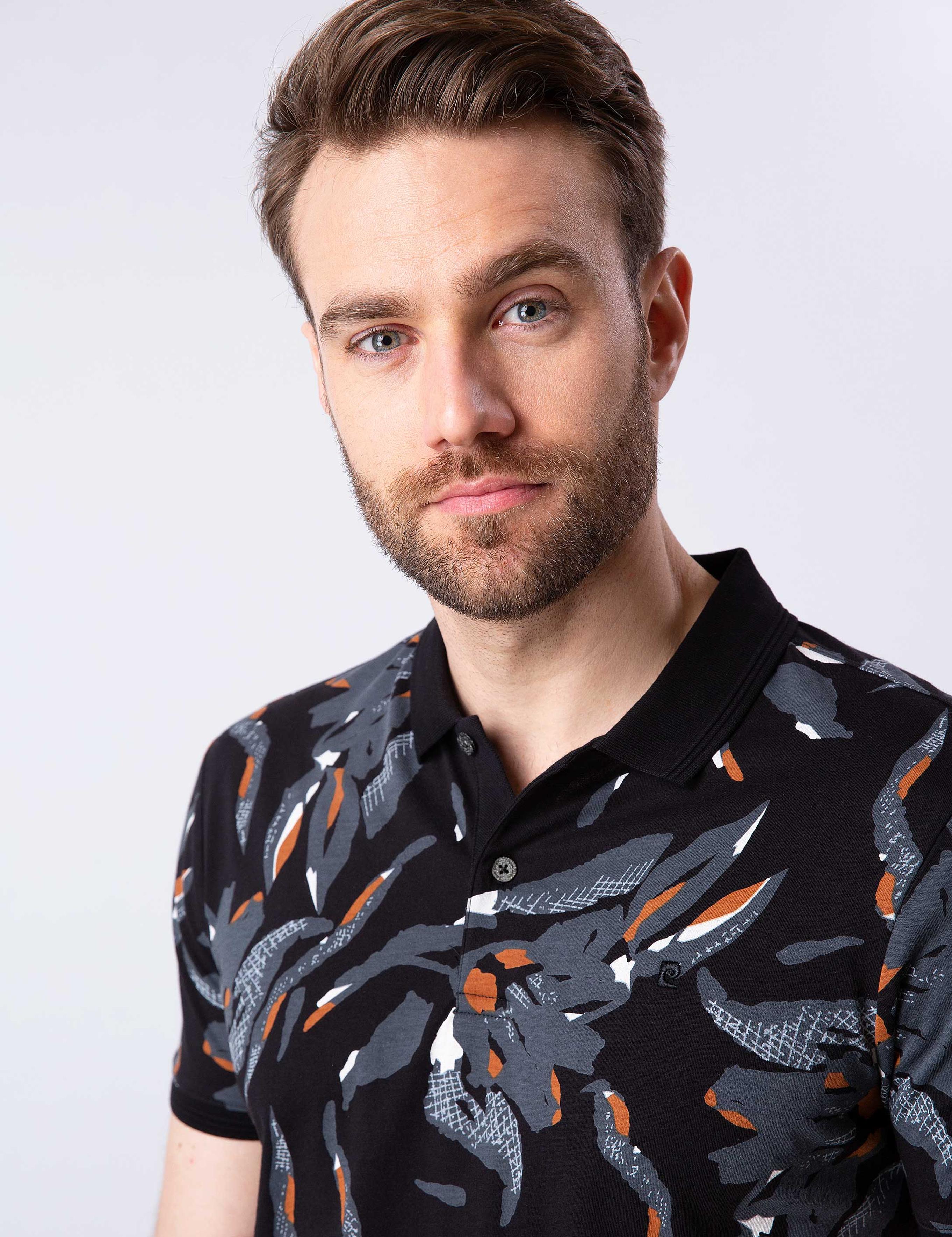 Siyah Slim Fit Polo Yaka T-Shirt