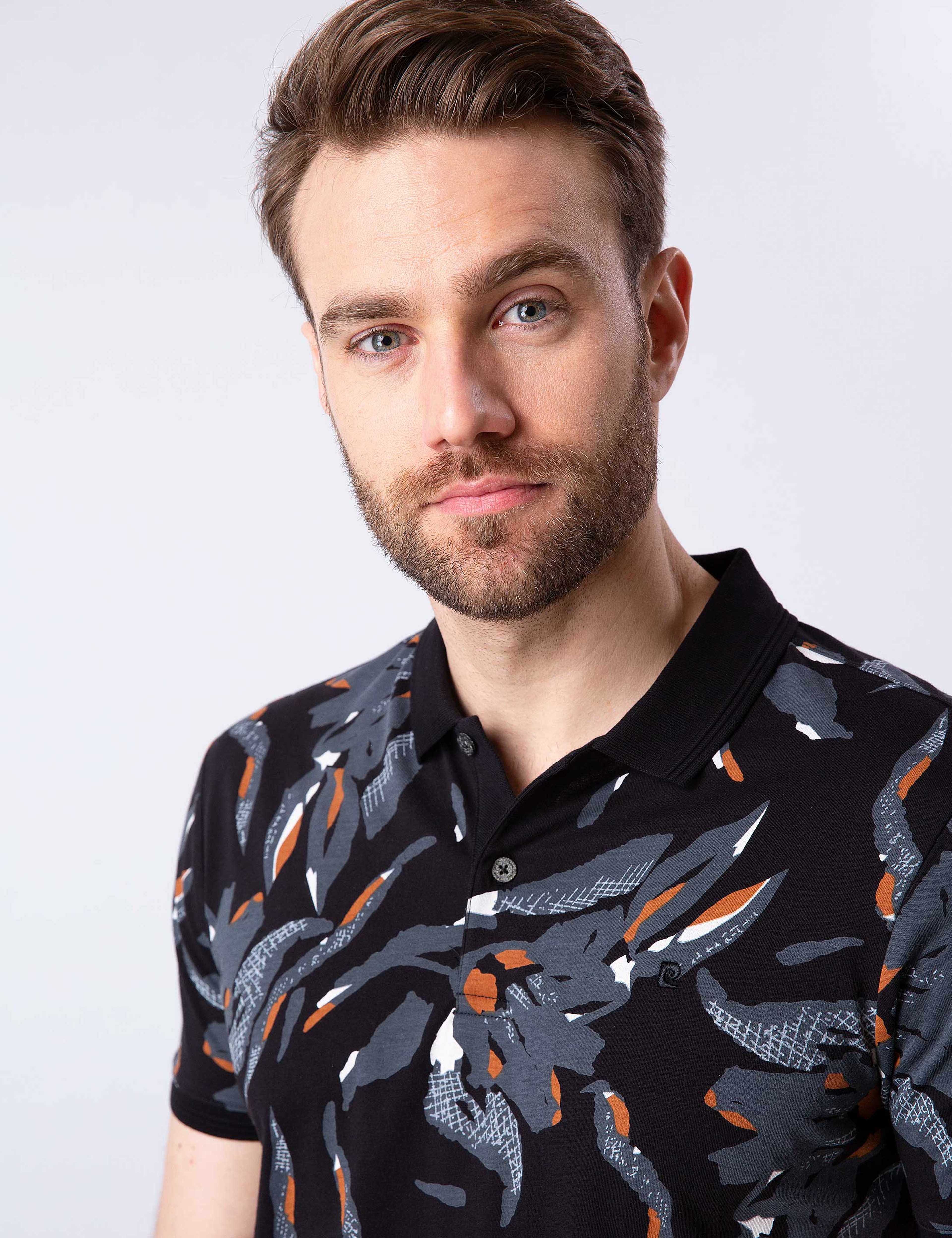 Siyah Slim Fit Polo Yaka T-Shirt - Image 1