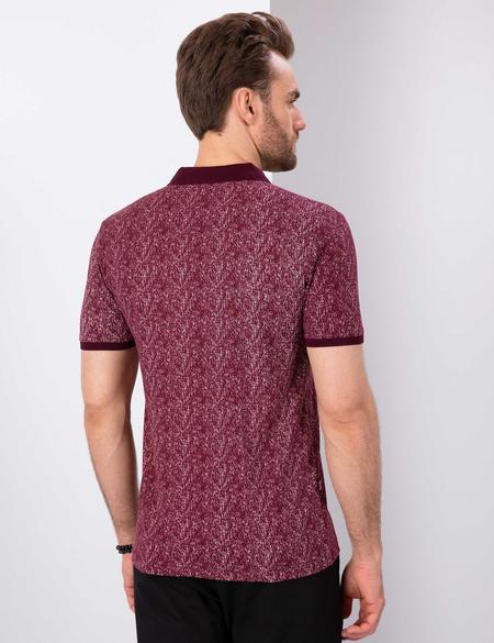 Bordo Slim Fit Tişört - 50202609001