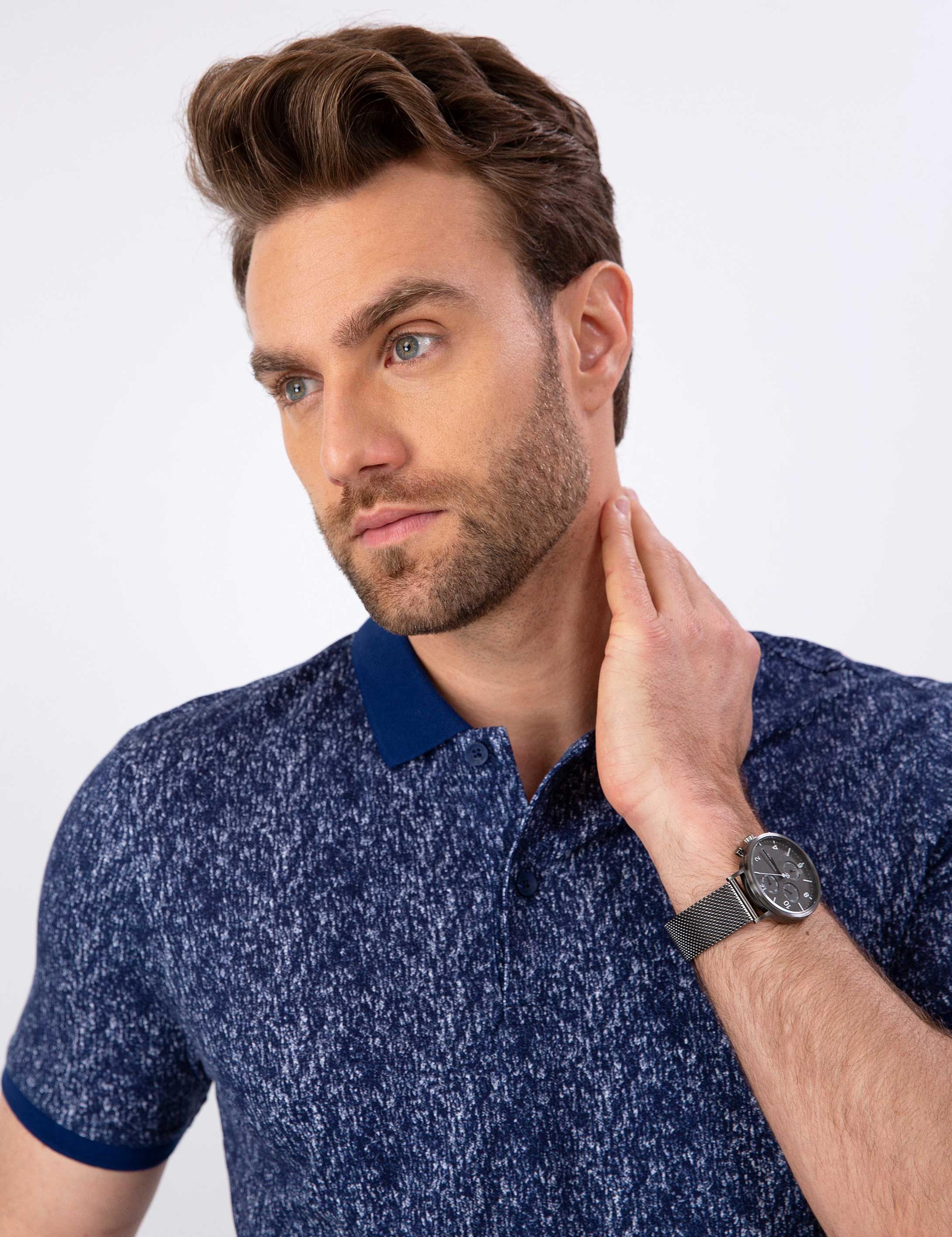 Lacivert Slim Fit Tişört