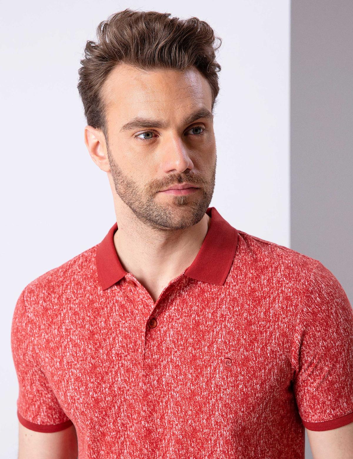 Kiremit Slim Fit Polo Yaka Tişört - 50202609041