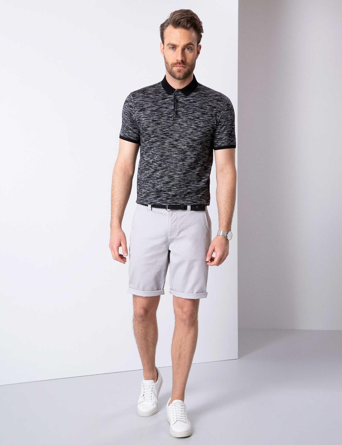 Siyah Slim Fit Tişört - 50202628017