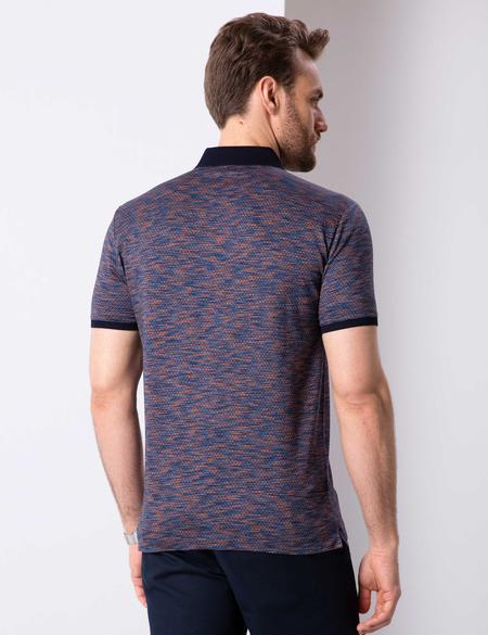 Koyu Mavi Slim Fit Tişört - 50202628008