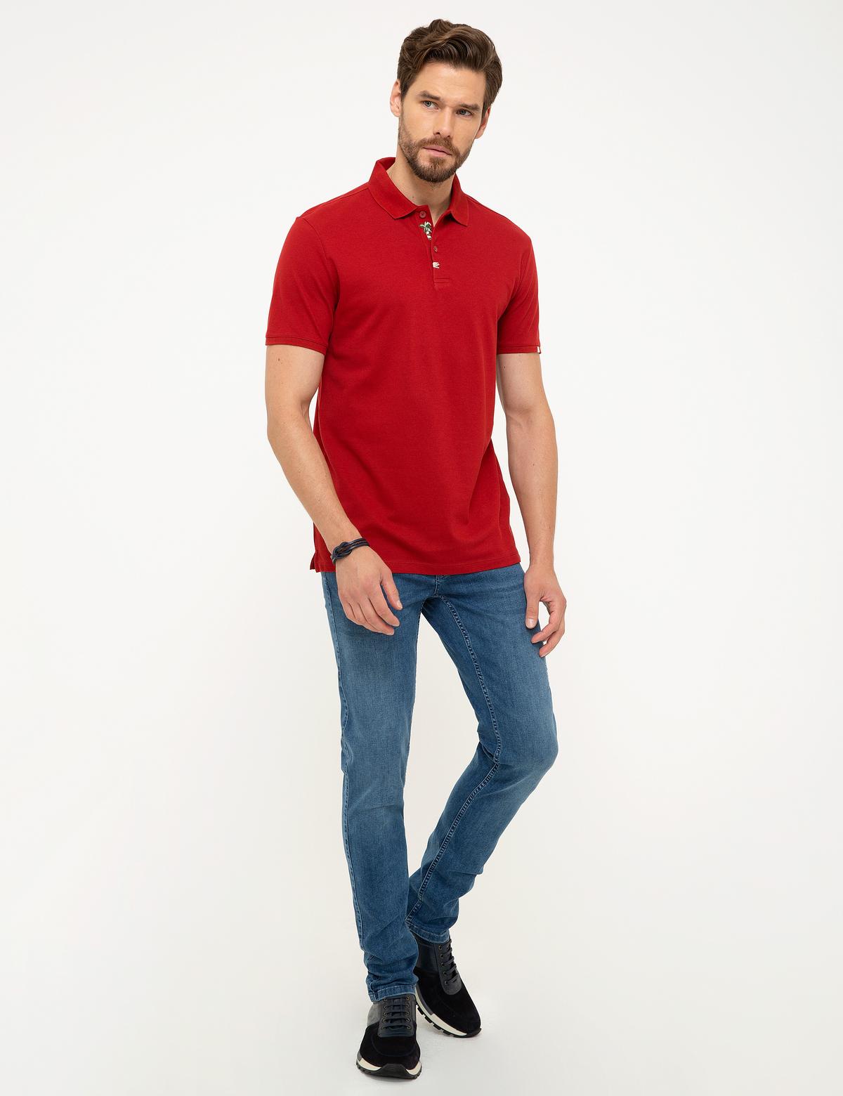 Kiremit Slim Fit Tişört - 50202634011