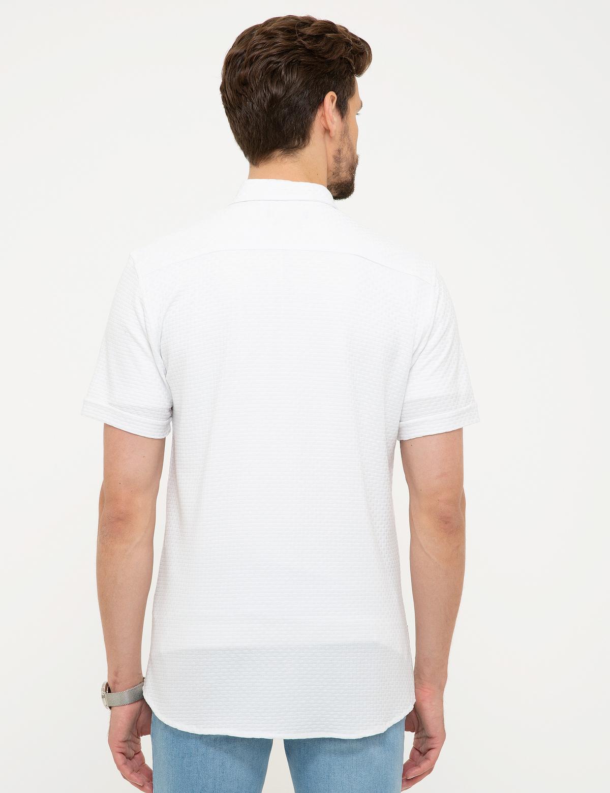 Beyaz Slim Fit Polo Yaka T-Shirt - 50202654001