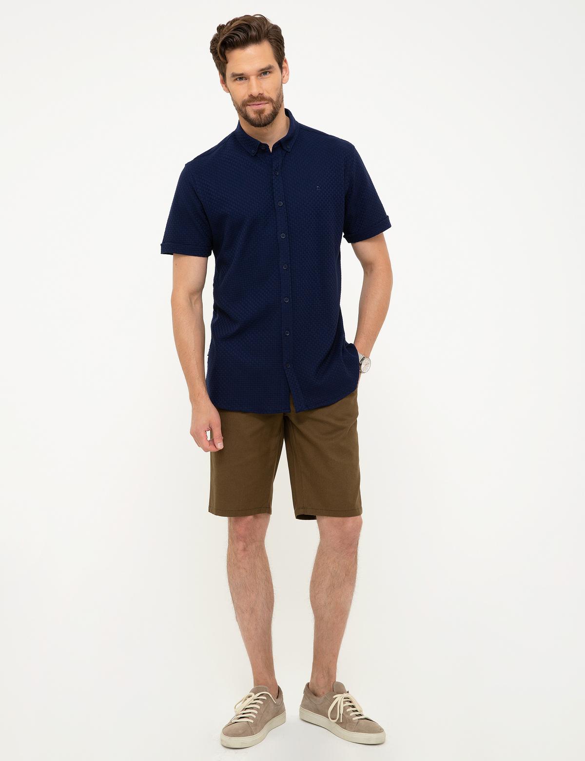 Lacivert Slim Fit Polo Yaka T-Shirt - 50202654012