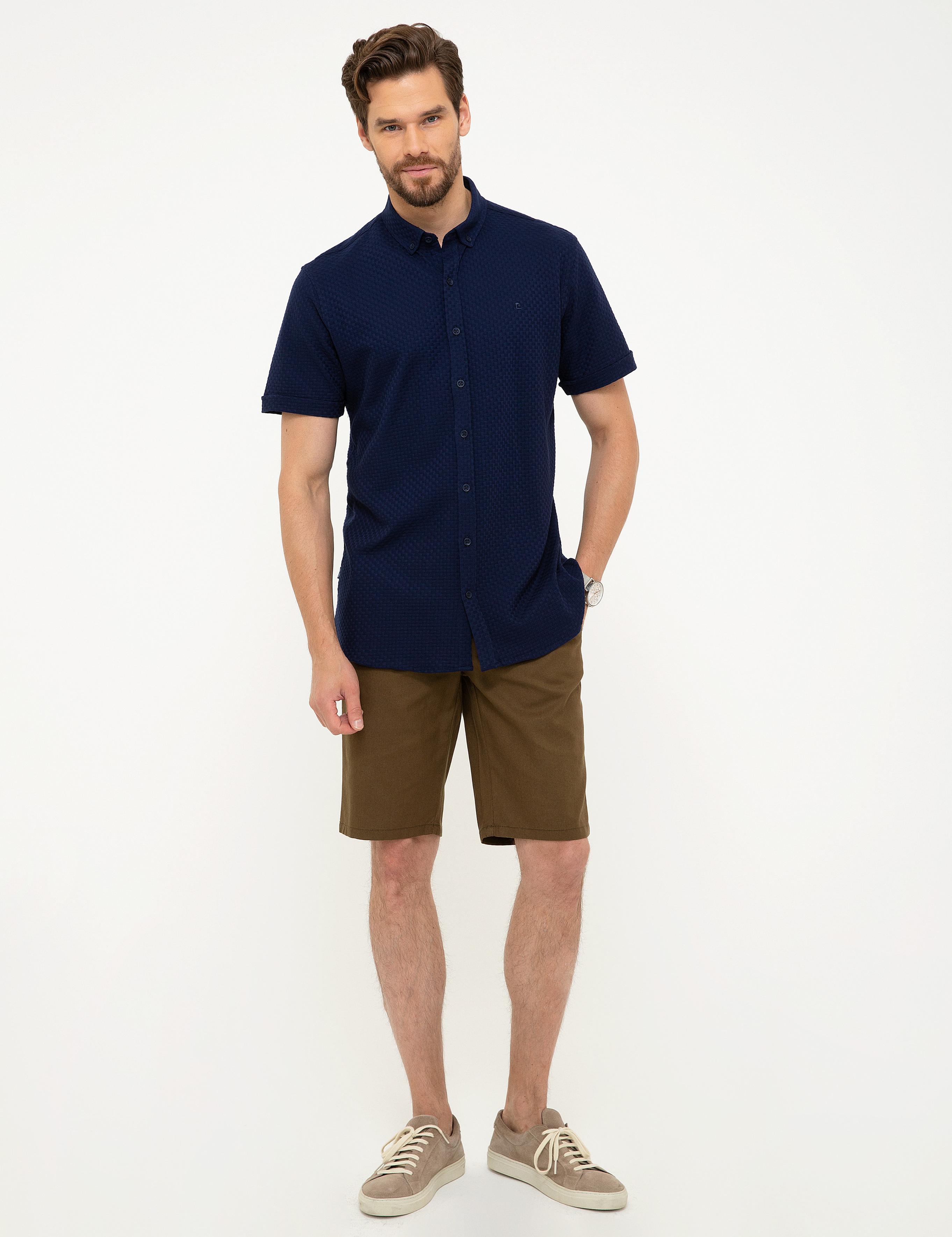 Lacivert Slim Fit Polo Yaka T-Shirt