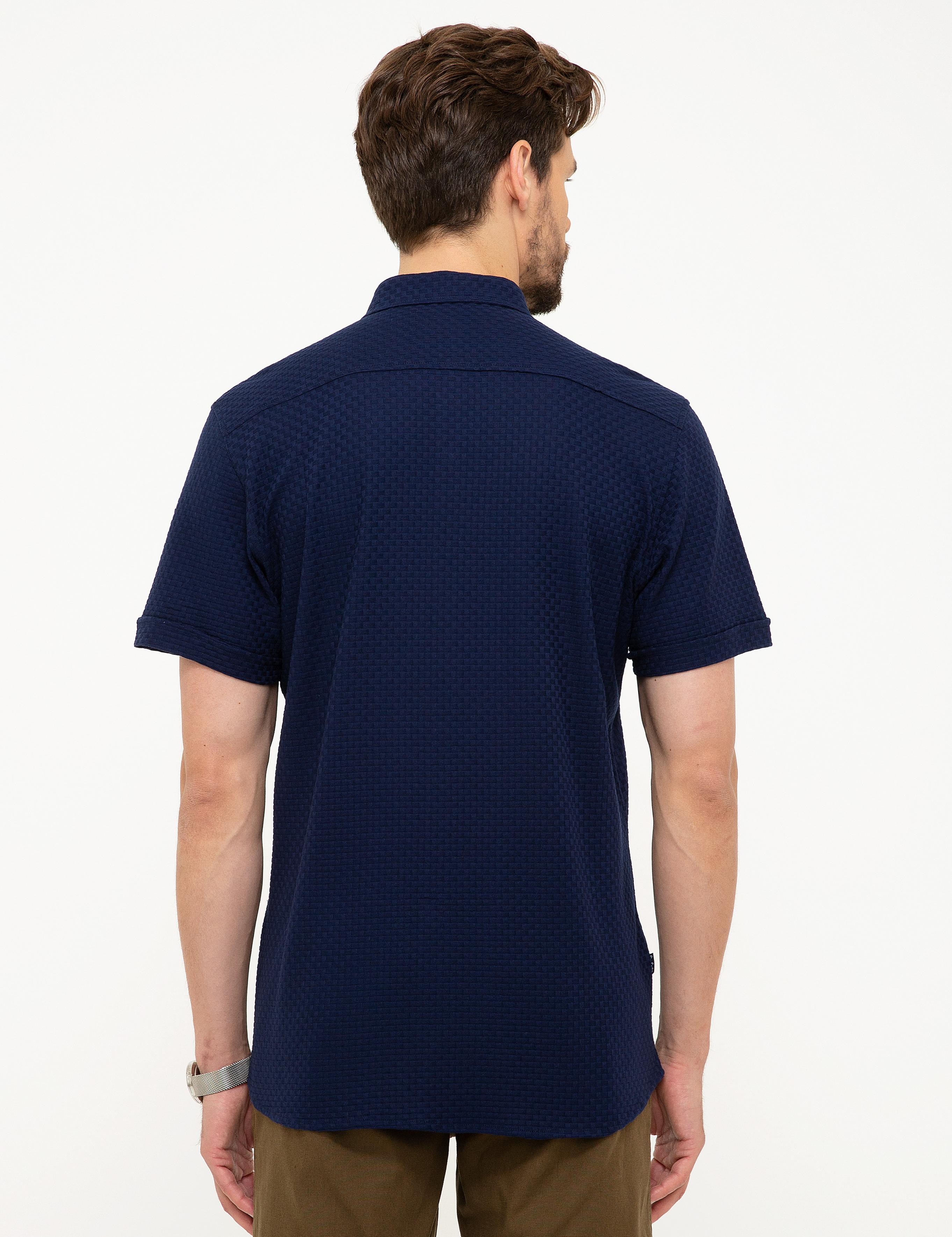 Lacivert Slim Fit Polo Yaka T-Shirt
