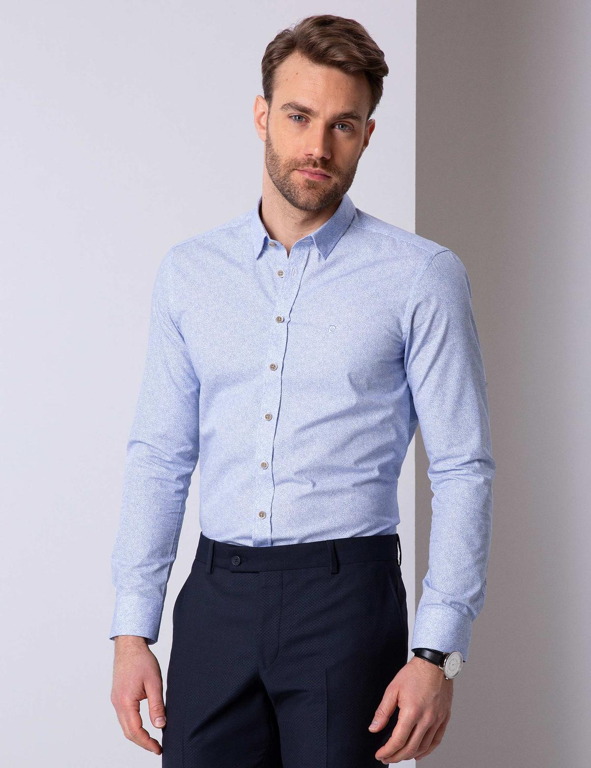 Açık Mavi Slim Fit Gömlek