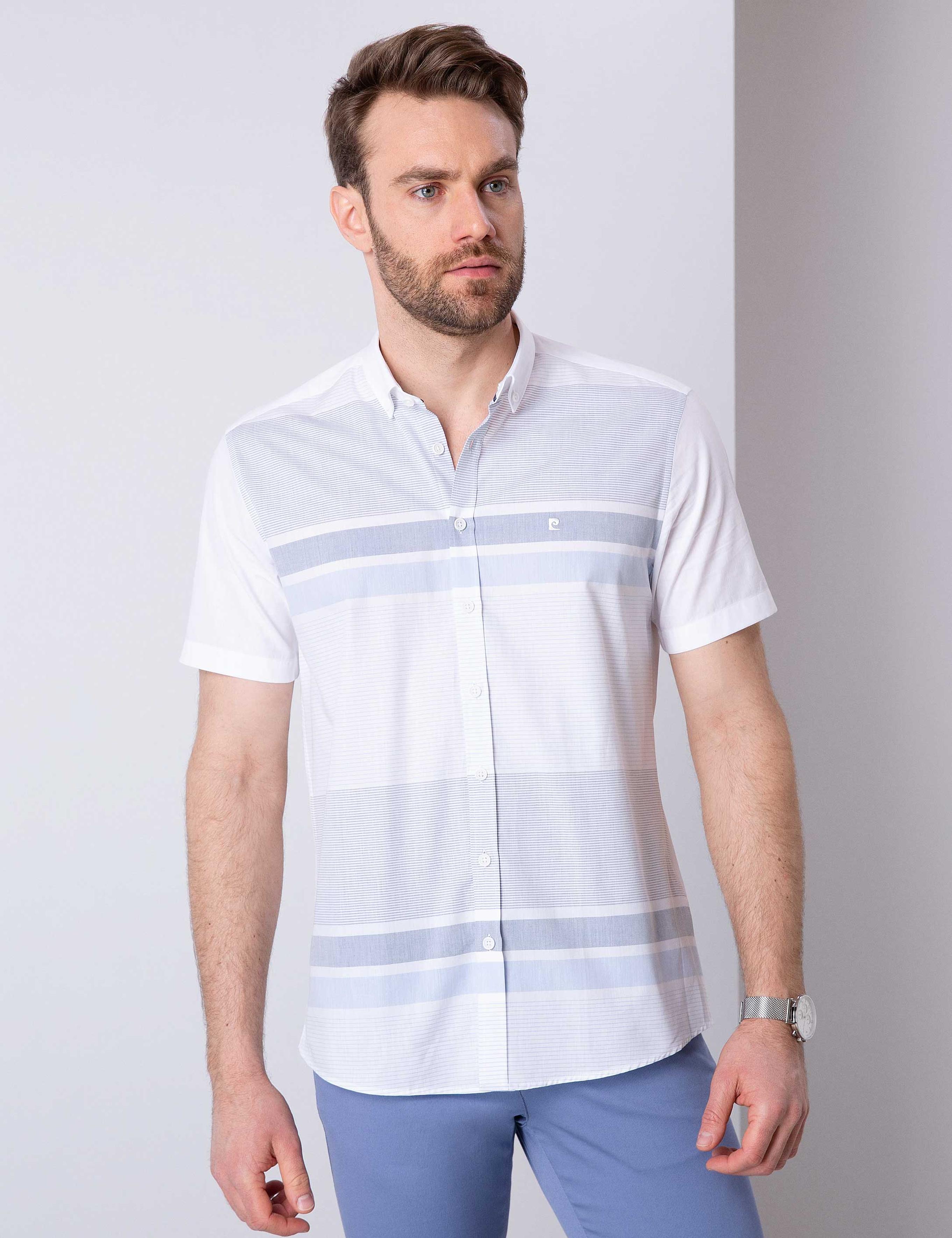 Mavi Regular Fit Kısa Kollu Gömlek