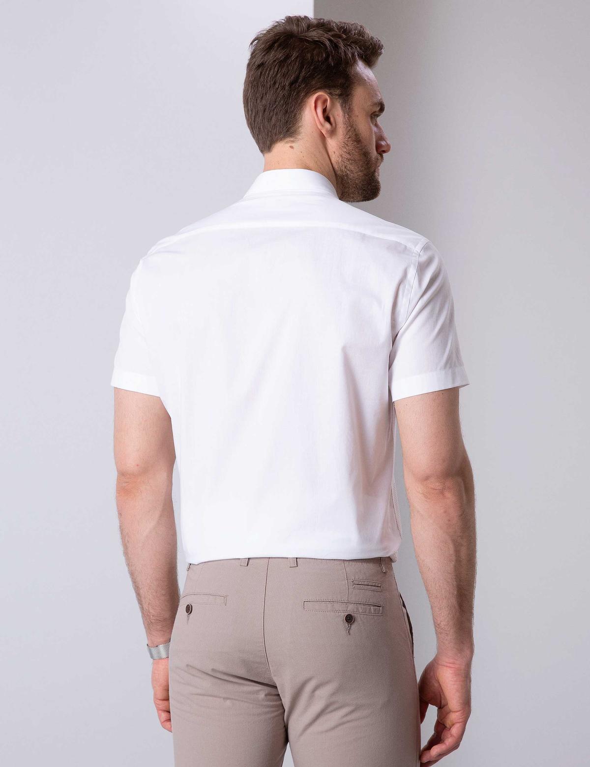 Sarı Regular Fit Kısa Kollu Gömlek - 50202808028