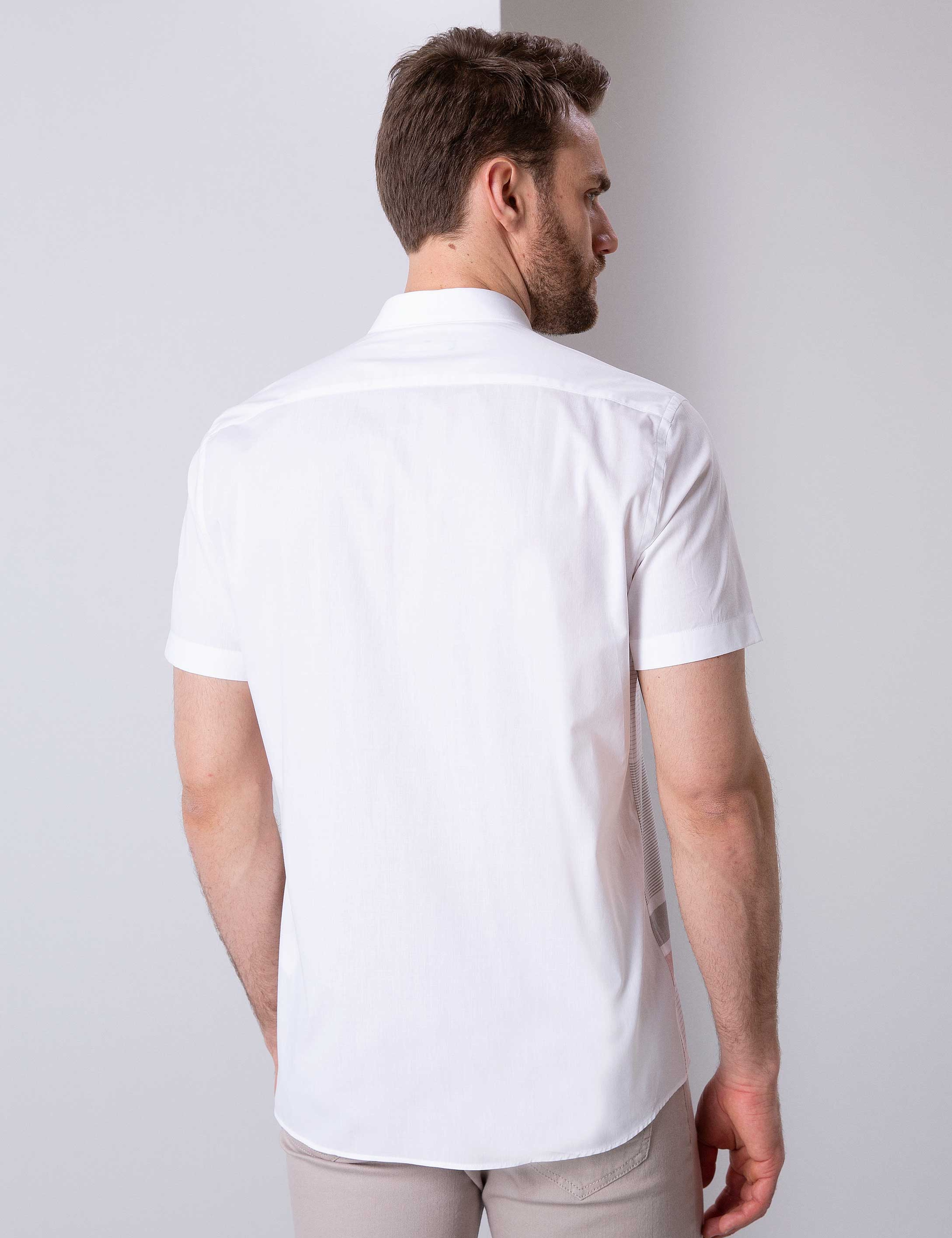 Yeşil Regular Fit Kısa Kollu Gömlek