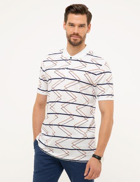 Beyaz Slim Fit Polo Yaka T-Shirt - 50202816022