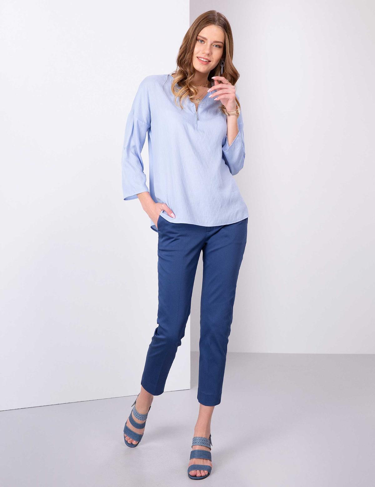 Açık Mavi Comfort Fit Uzun Kollu Gömlek - 50202820003