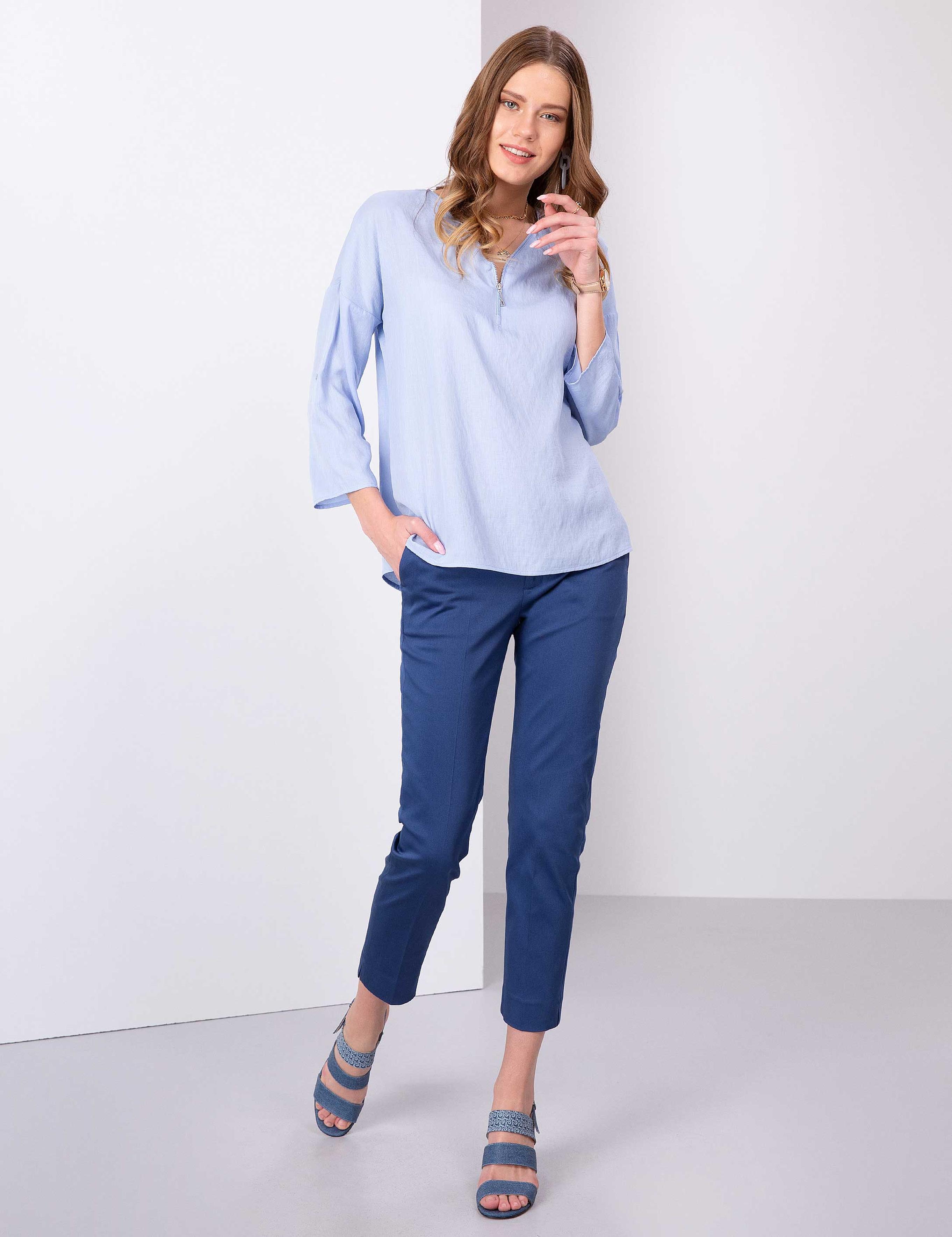 Açık Mavi Comfort Fit Uzun Kollu Gömlek