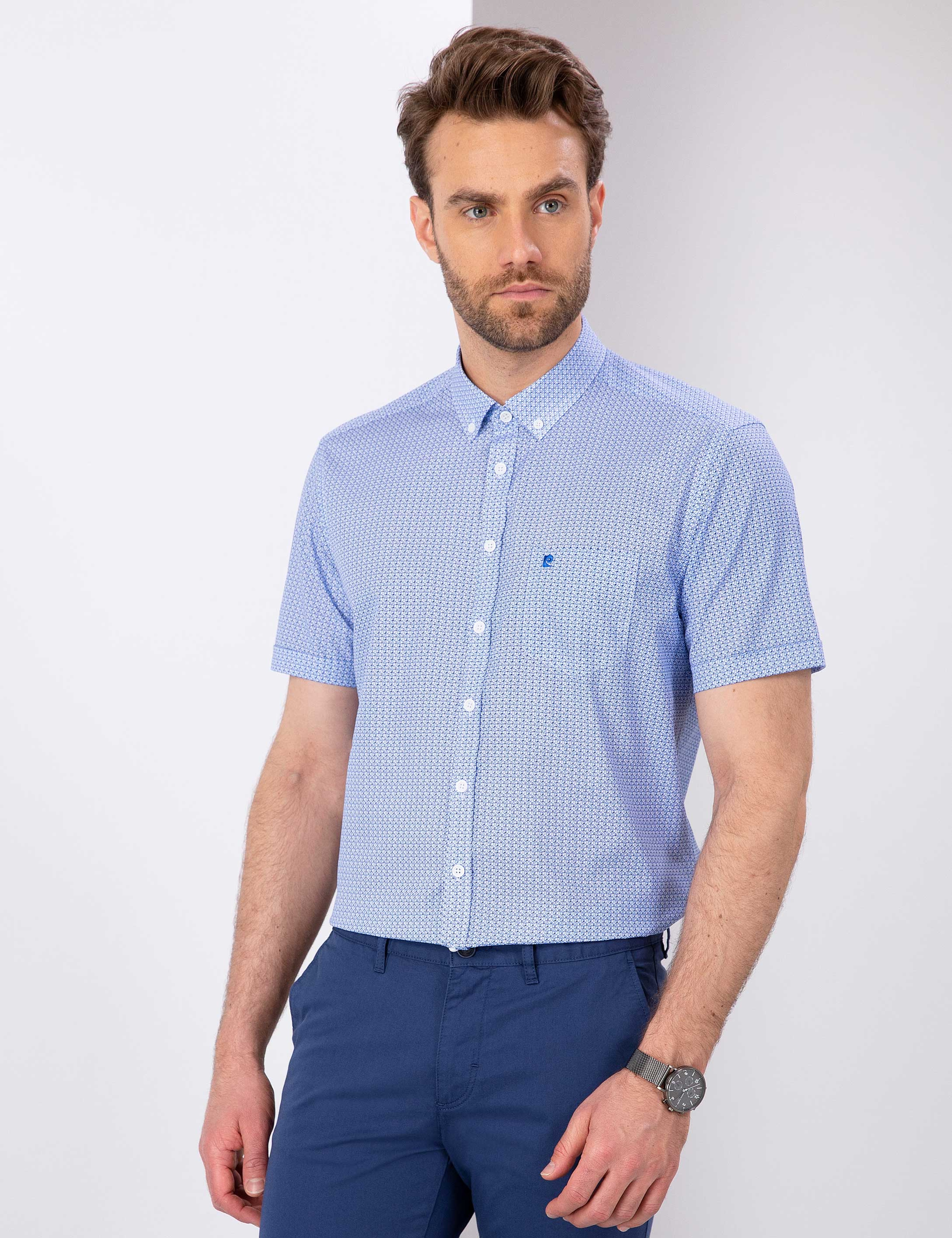 Mavi Regular Fit Kısa Kollu Gömlek