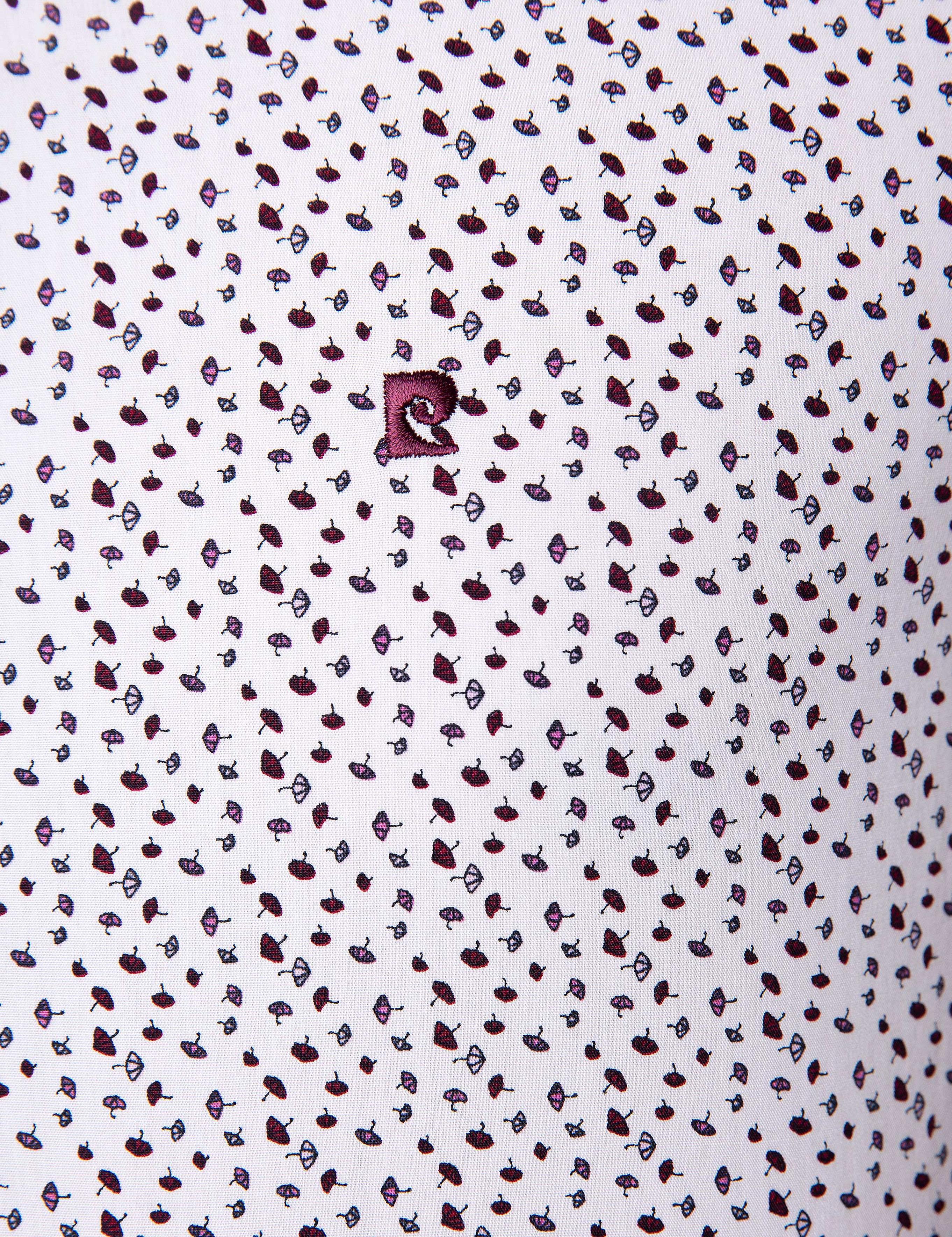 Bordo Slim Fit Uzun Kollu Gömlek