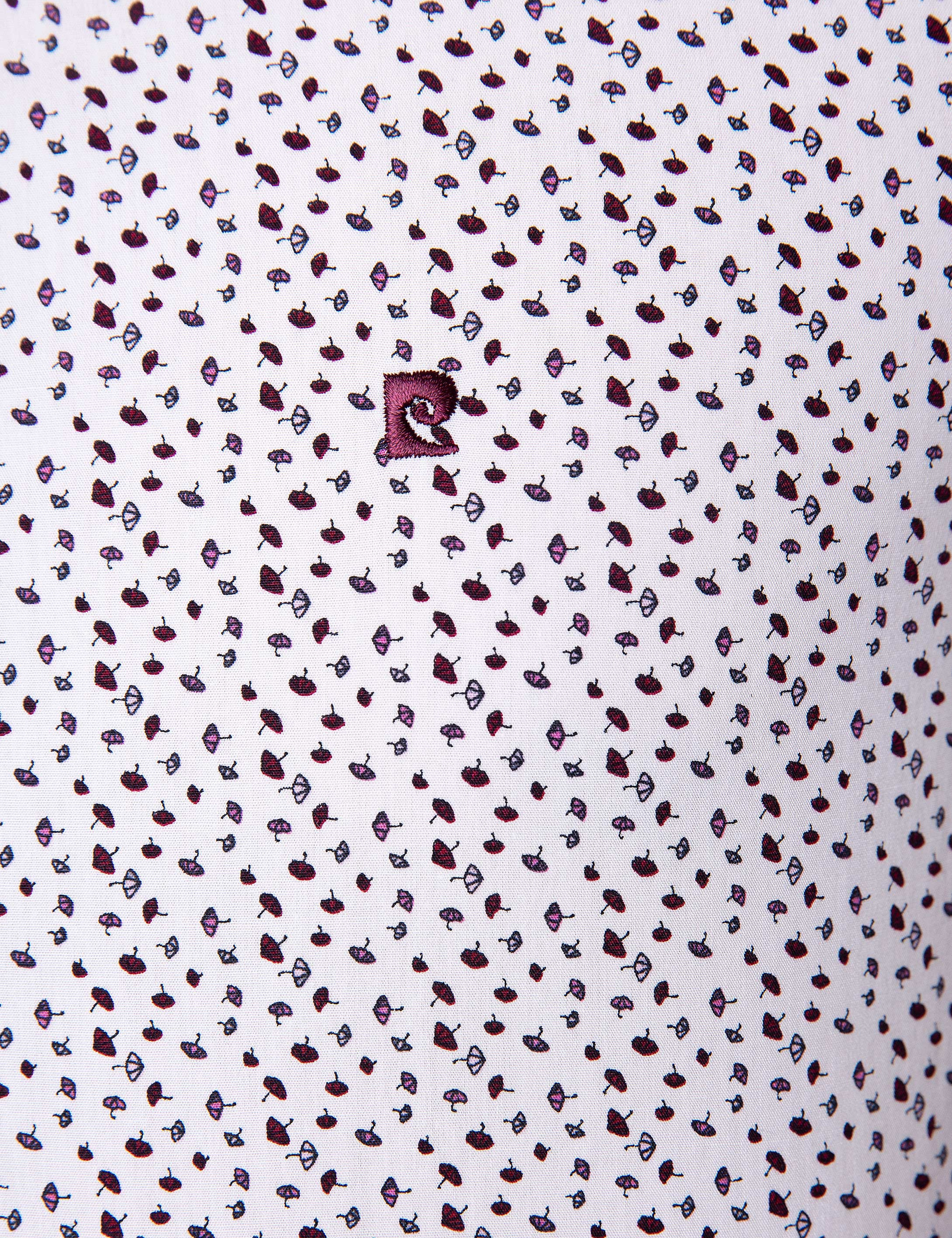 Bordo Slim Fit Uzun Kollu Gömlek - Image 4