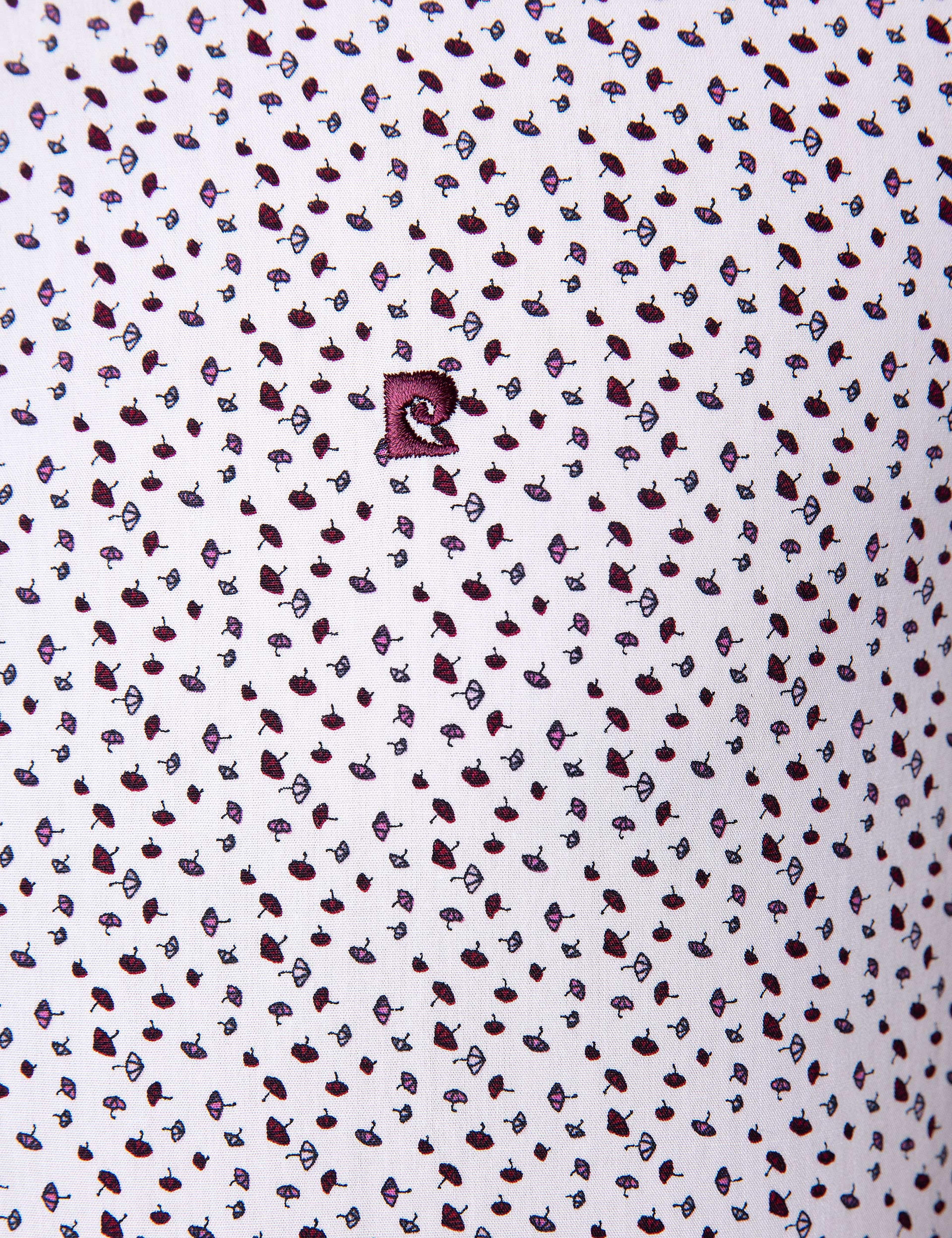 Bordo Slim Fit Uzun Kollu Gömlek
