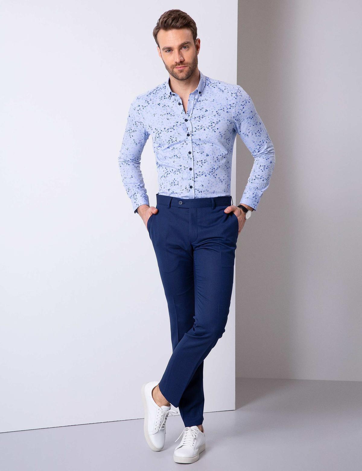 Mavi Slim Fit Uzun Kollu Gömlek - 50202842002