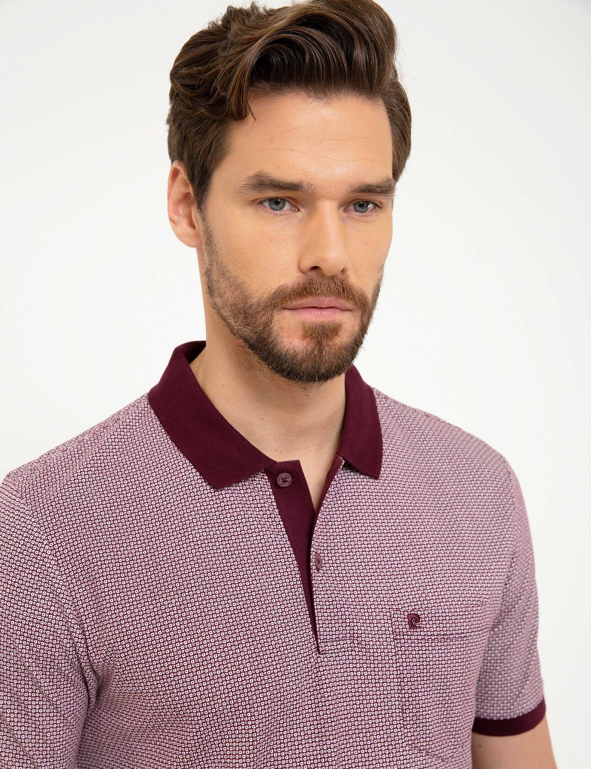 Bordo Regular Fit Polo Yaka T-Shirt - 50202843033