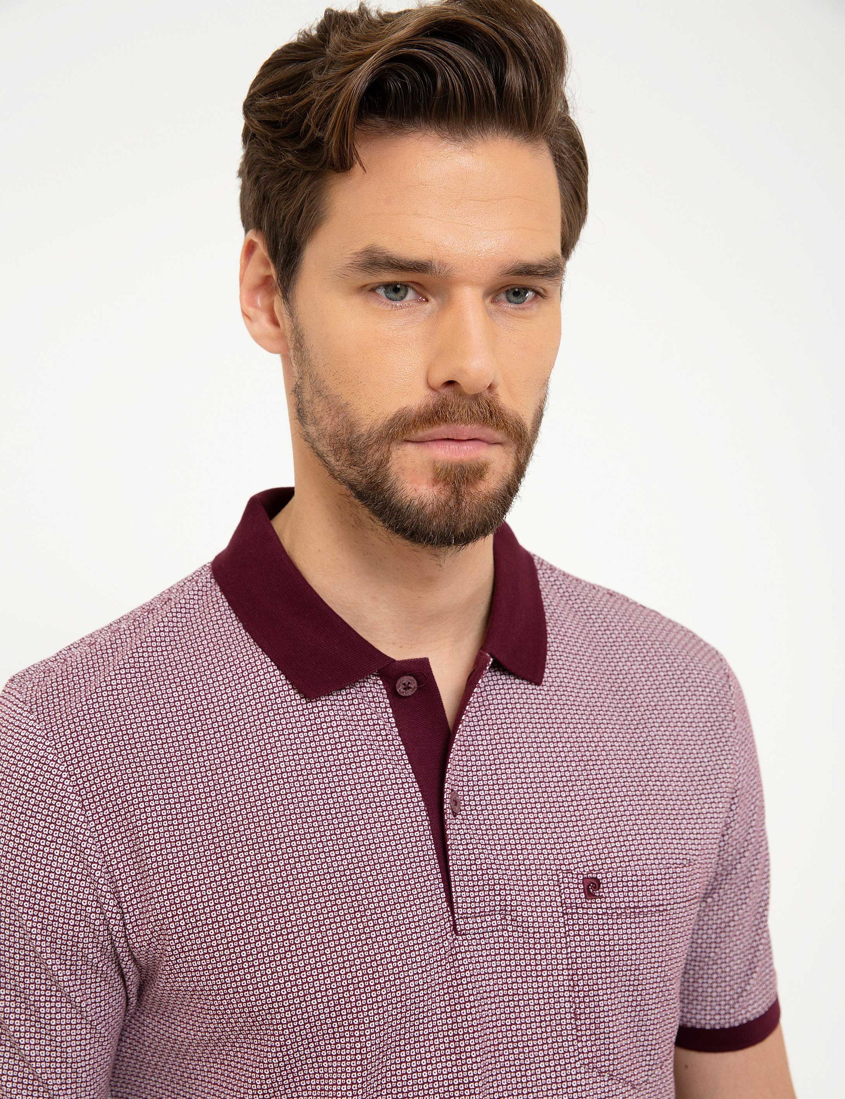 Bordo Regular Fit Polo Yaka T-Shirt