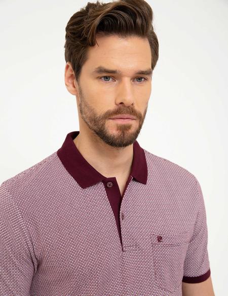 Bordo Regular Fit Polo Yaka T-Shirt - 50202843033