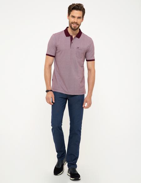 Bordo Regular Fit Polo Yaka T-Shirt - 50202843033