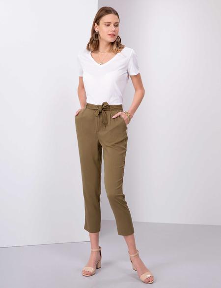 Haki Havuç Fit Kumaş Pantolon - 50202845015