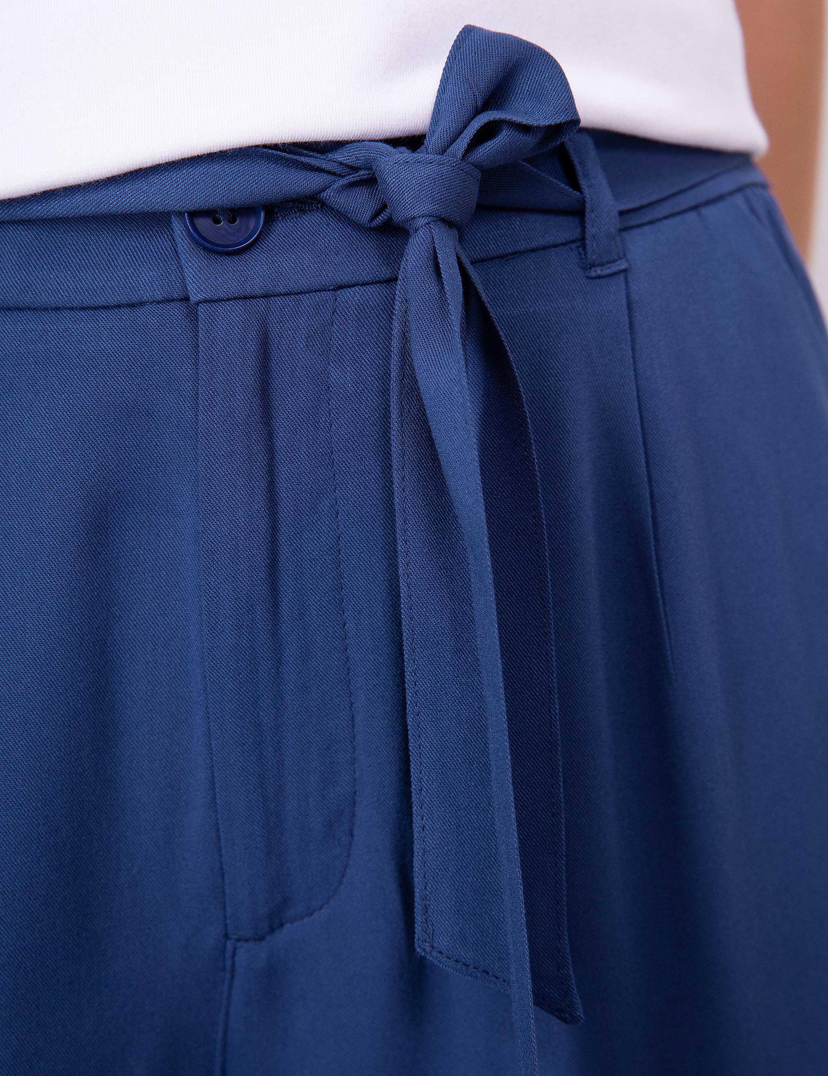 Lacivert Carrot Fit Kumaş Pantolon