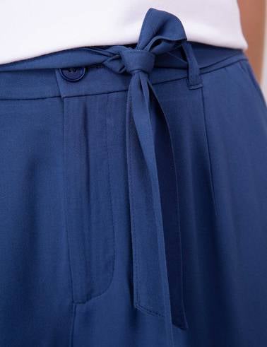 Lacivert Carrot Fit Kumaş Pantolon