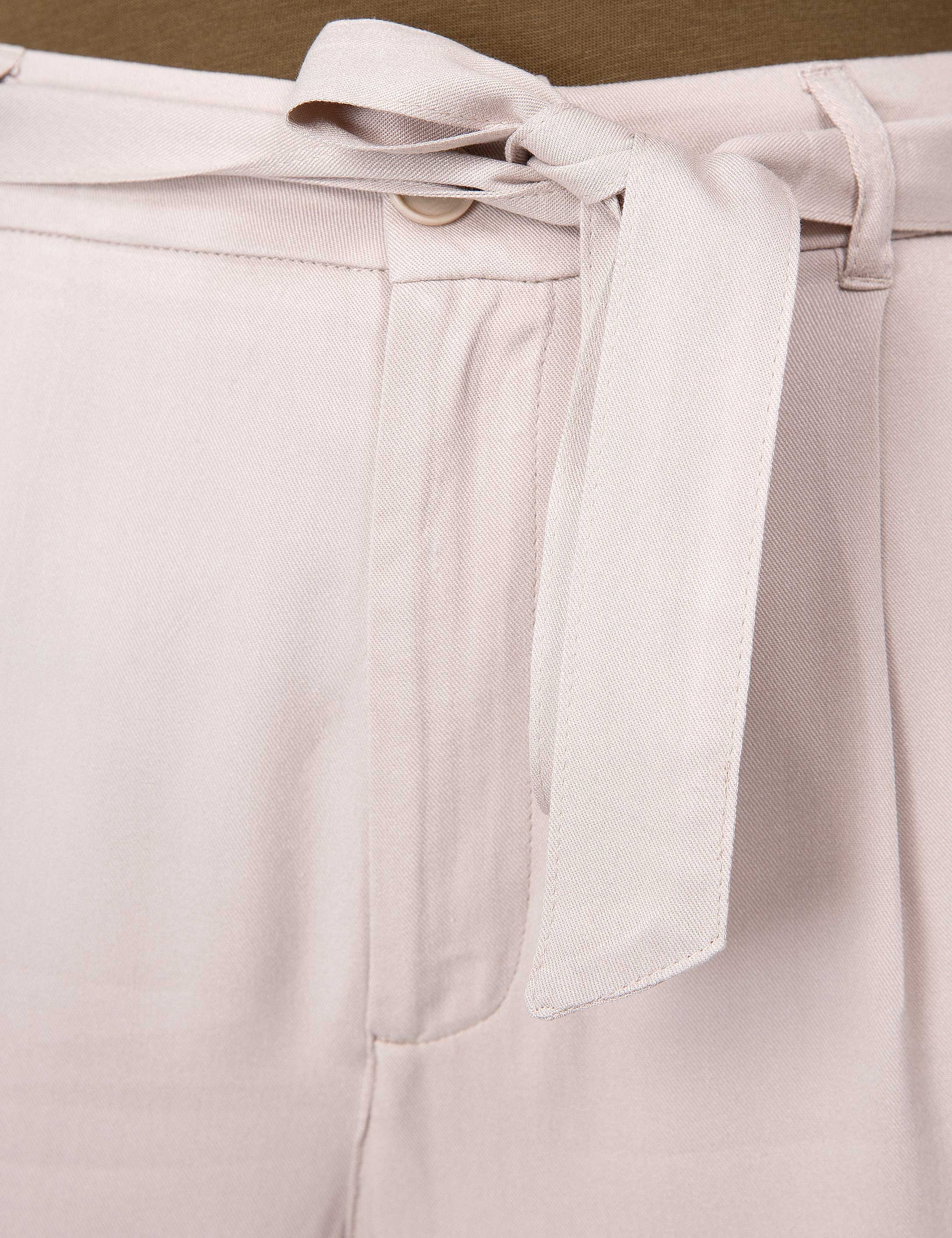 Bej Havuç Fit Kumaş Pantolon - Image 4