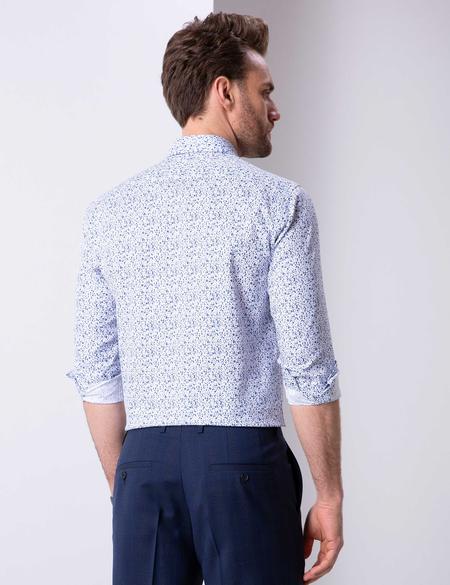 Petrol Slim Fit Uzun Kollu Gömlek - 50202847007
