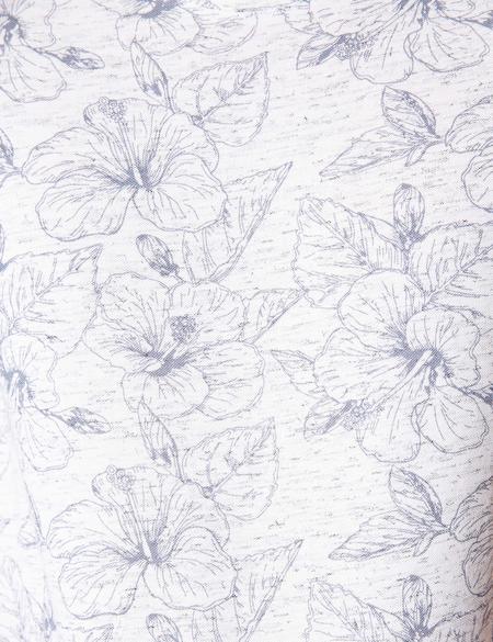 Beyaz Slim Fit Bisiklet Yaka T-Shirt - 50202855002