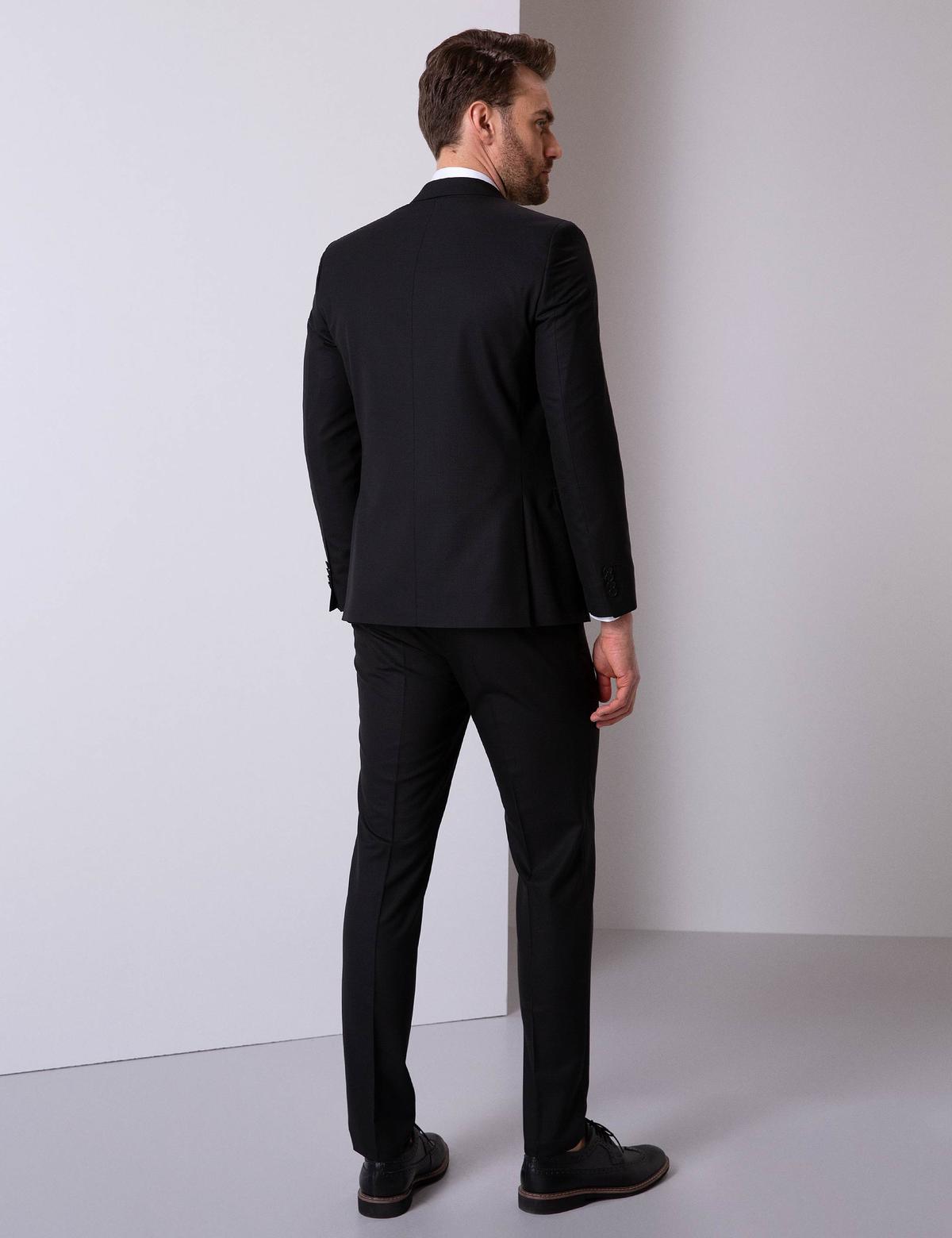 Siyah Ekstra Slim Fit Takım Elbise - 50203369002