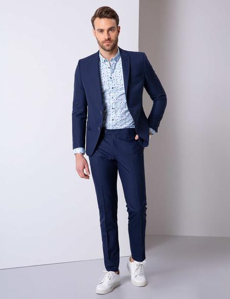 Açık Lacivert Ekstra Slim Fit Takım Elbise - 50203369080