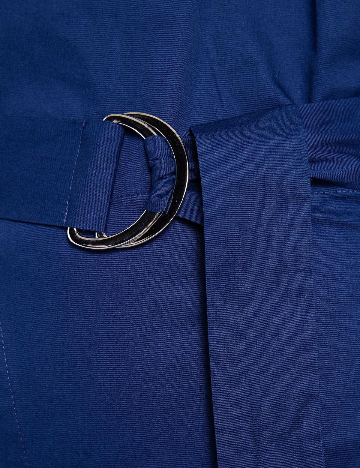 Lacivert Yırtmaç Detaylı Etek - 50203407023