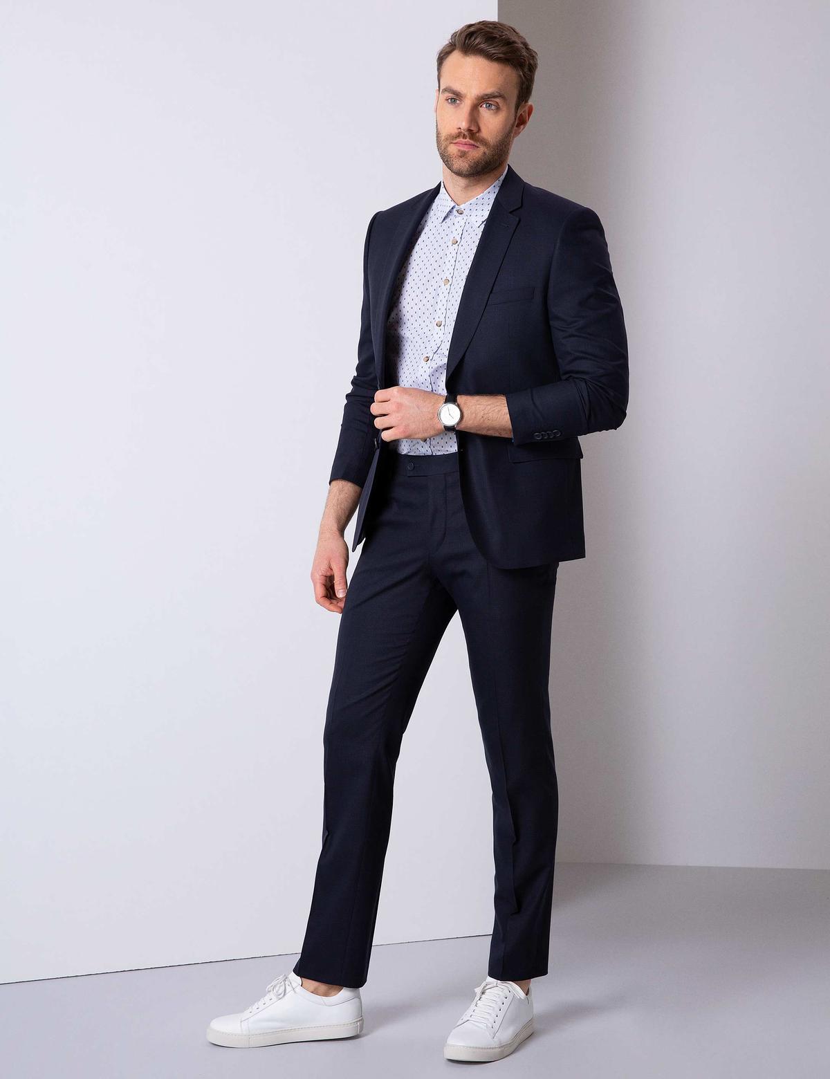 Lacivert Slim Fit Takım Elbise - 50203408014
