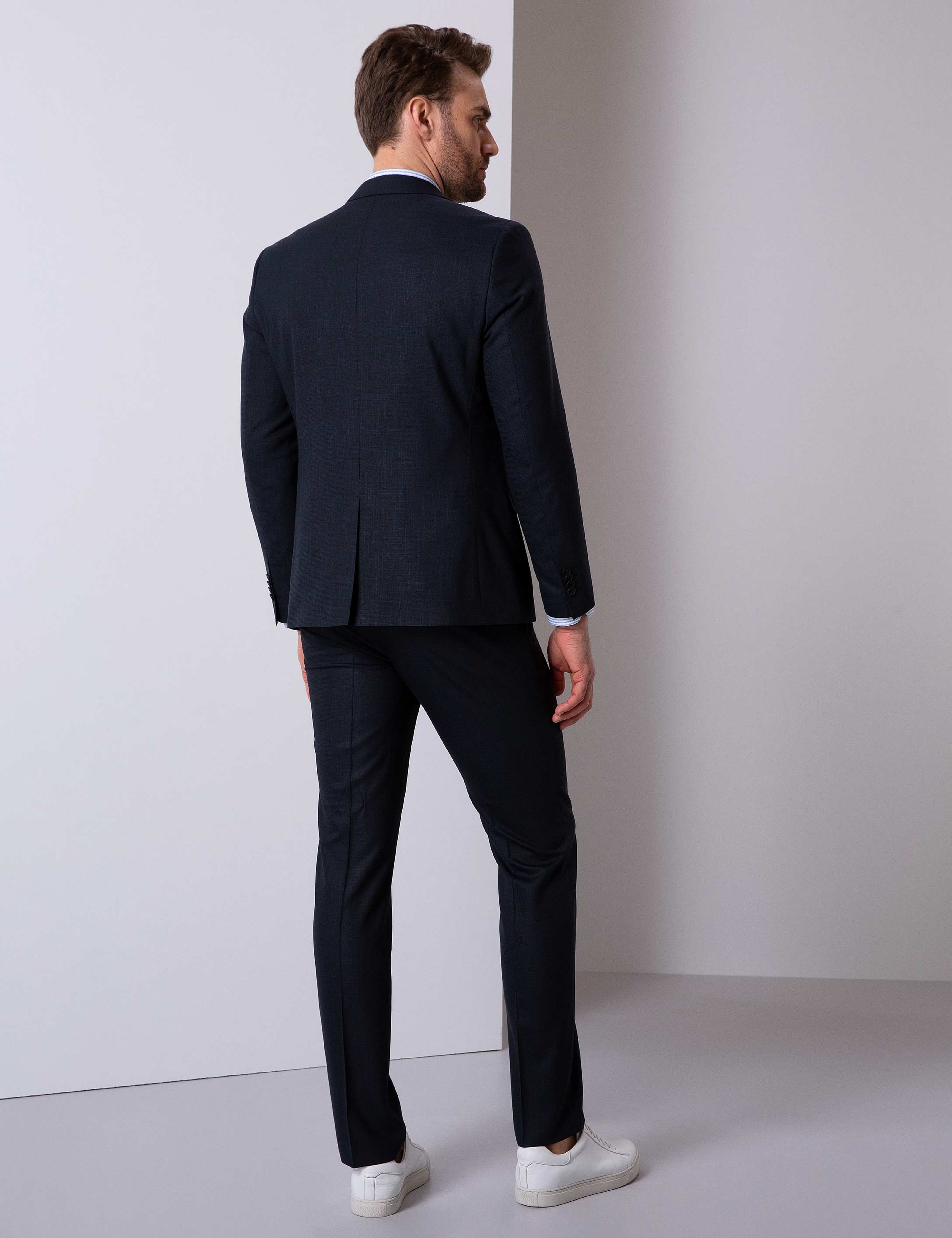 Siyah Slim Fit Takım Elbise - Image 3