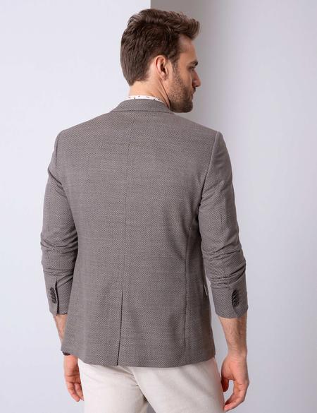 Kahverengi Ekstra Slim Fit Ceket - 50203415048